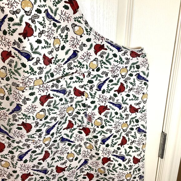 ELJ  Bird Print Apron With Bib One Size Cooking Baking Kitchen Linens - Picture 3 of 7